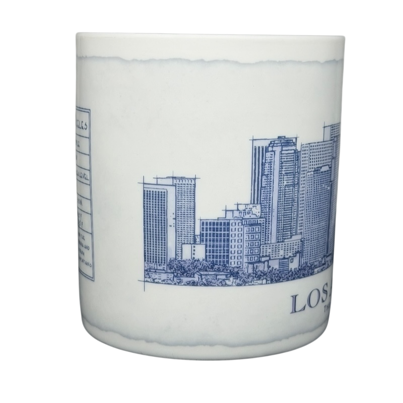 Starbucks Architect Series Los Angeles vintage mug featuring a detailed skyline design