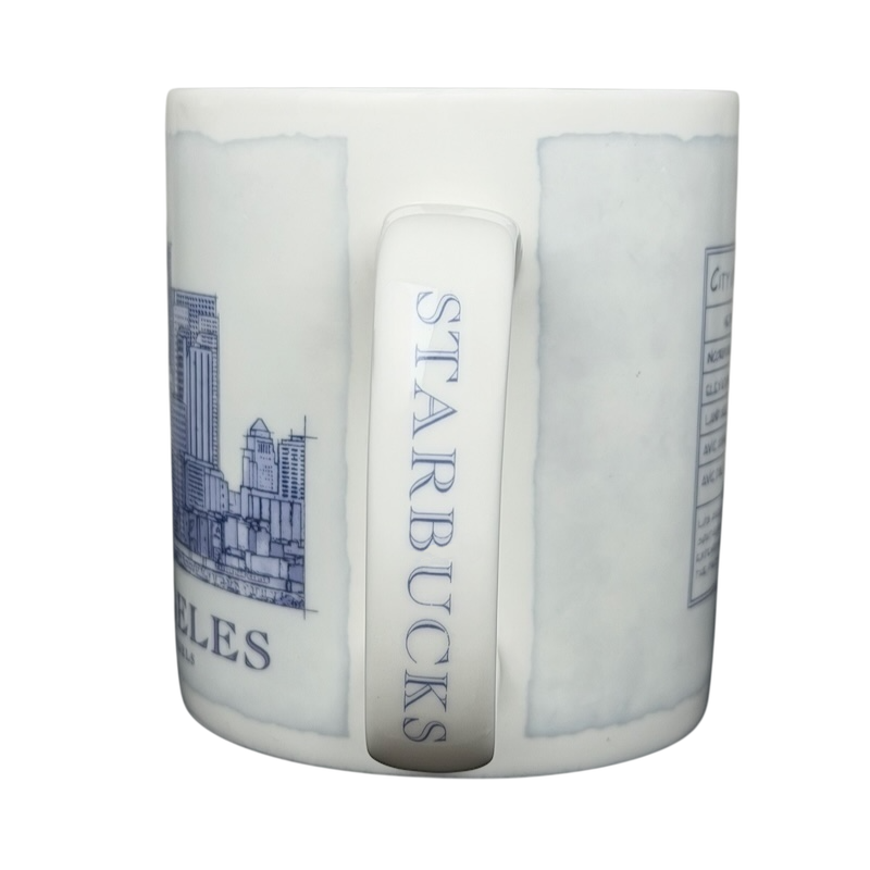Starbucks Architect Series Los Angeles vintage mug featuring city skyline design and iconic landmarks