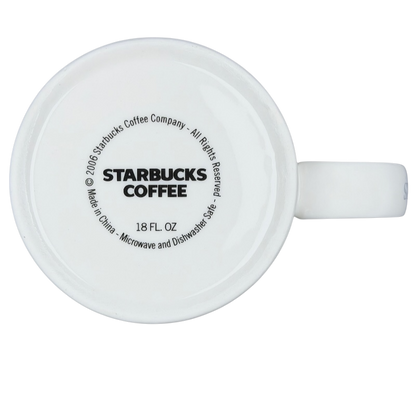 Starbucks Architect Series Seattle vintage mug with a classic white design and 18 fl oz capacity