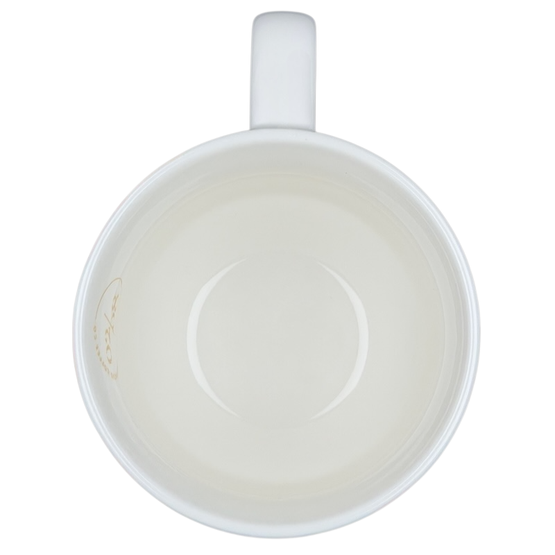 Inside view of the Starbucks Artisan Series collectible mug with a smooth, glossy finish