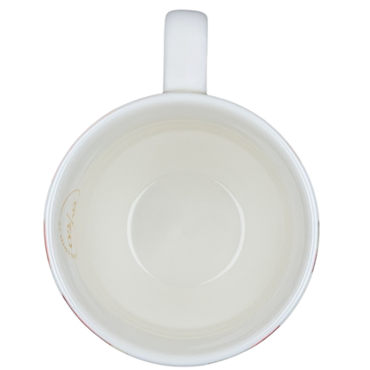 Top view of a Starbucks Artisan Series collectible mug showcasing its smooth interior design