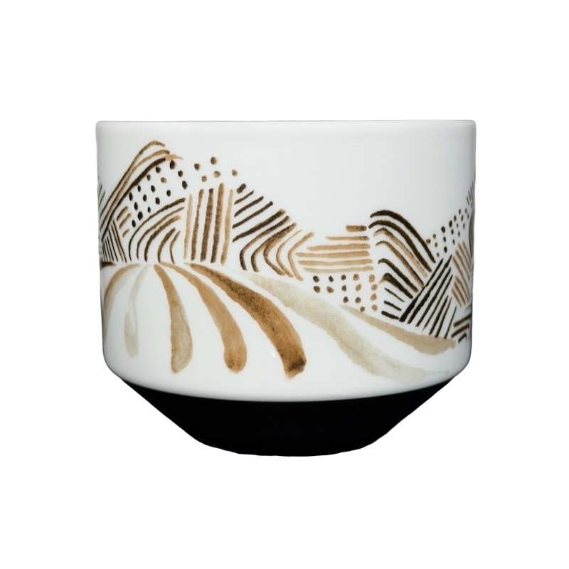 Starbucks Artisan Series vintage mug with intricate brown and white abstract design
