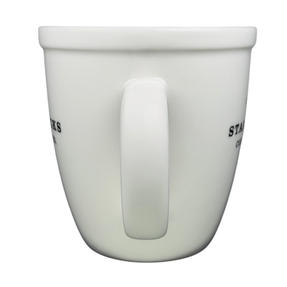 White Starbucks Barista Abbey ESTD 1971 Mug 2001 with a comfortable handle for coffee lovers