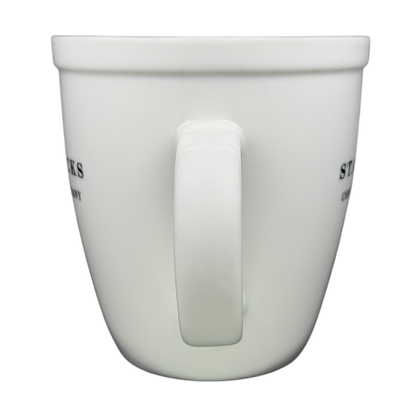 Starbucks Barista Abbey ESTD 1971 Mug 2007 in white with a classic design for coffee lovers