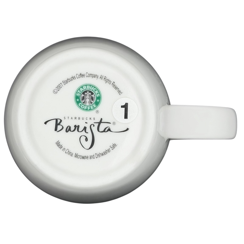 Starbucks Barista Abbey ESTD 1971 Mug 2007 featuring a minimalist design and durable ceramic material