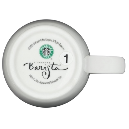 Starbucks Barista Abbey ESTD 1971 Mug 2007 featuring a minimalist design and durable ceramic material