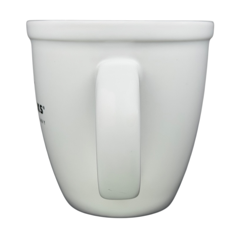 Starbucks Barista Abbey ESTD 1971 Mug 2016 in white ceramic with a classic handle