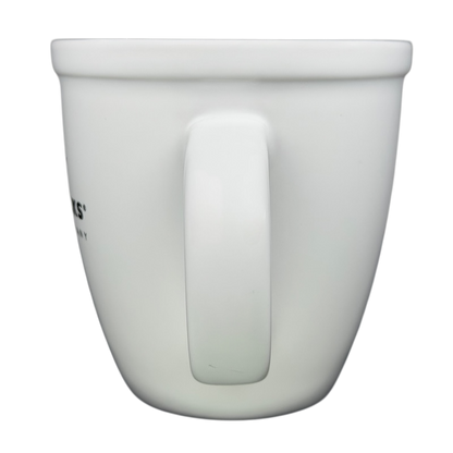Starbucks Barista Abbey ESTD 1971 Mug 2016 in white ceramic with a classic handle