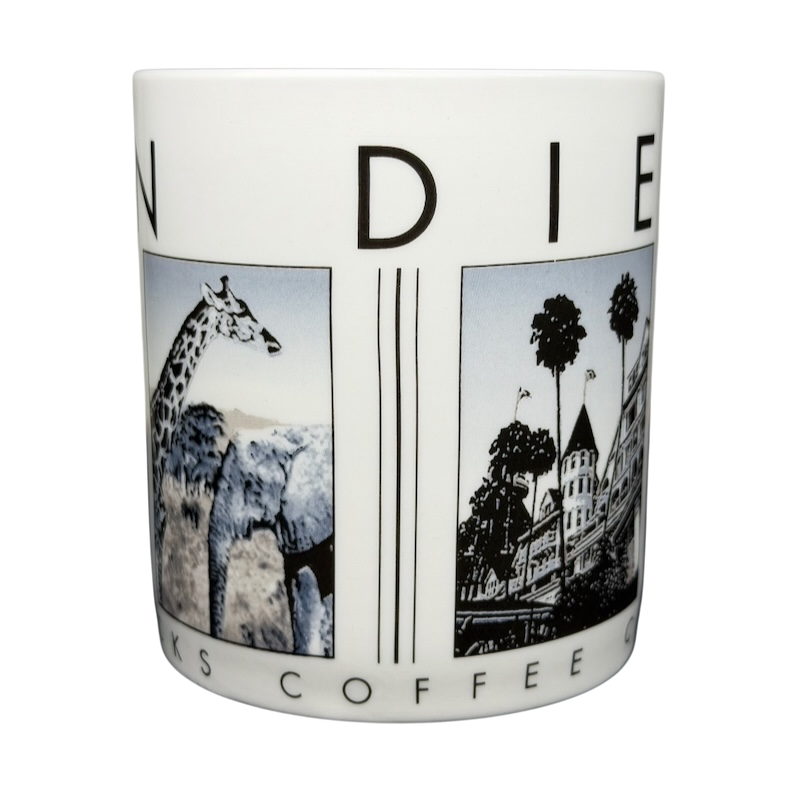 Barista City Scenes San Diego Mug Starbucks featuring wildlife and landmarks in stunning graphic design