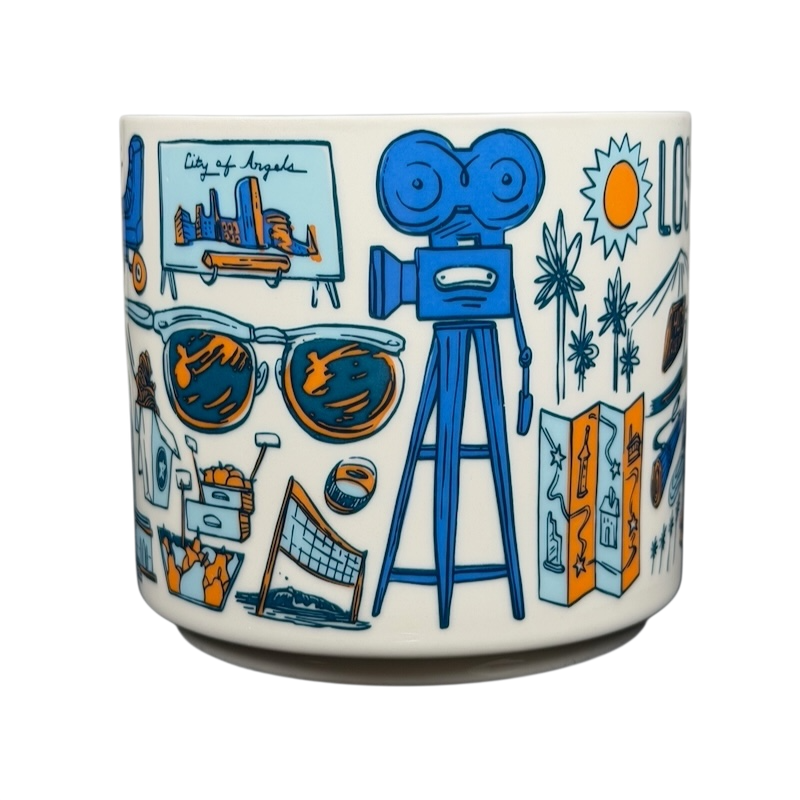 Been There Series Los Angeles Mug Starbucks featuring iconic city illustrations and vibrant designs