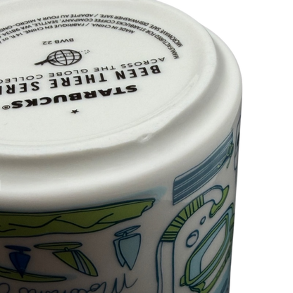 Bottom view of Been There Series Maui Mug Starbucks featuring colorful designs and tropical elements