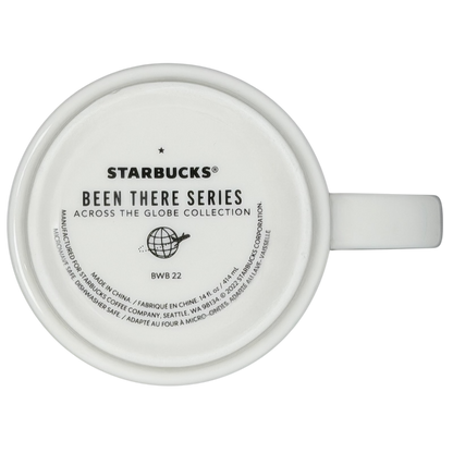 Top view of Starbucks Been There Series Maui Mug featuring a speckled white design