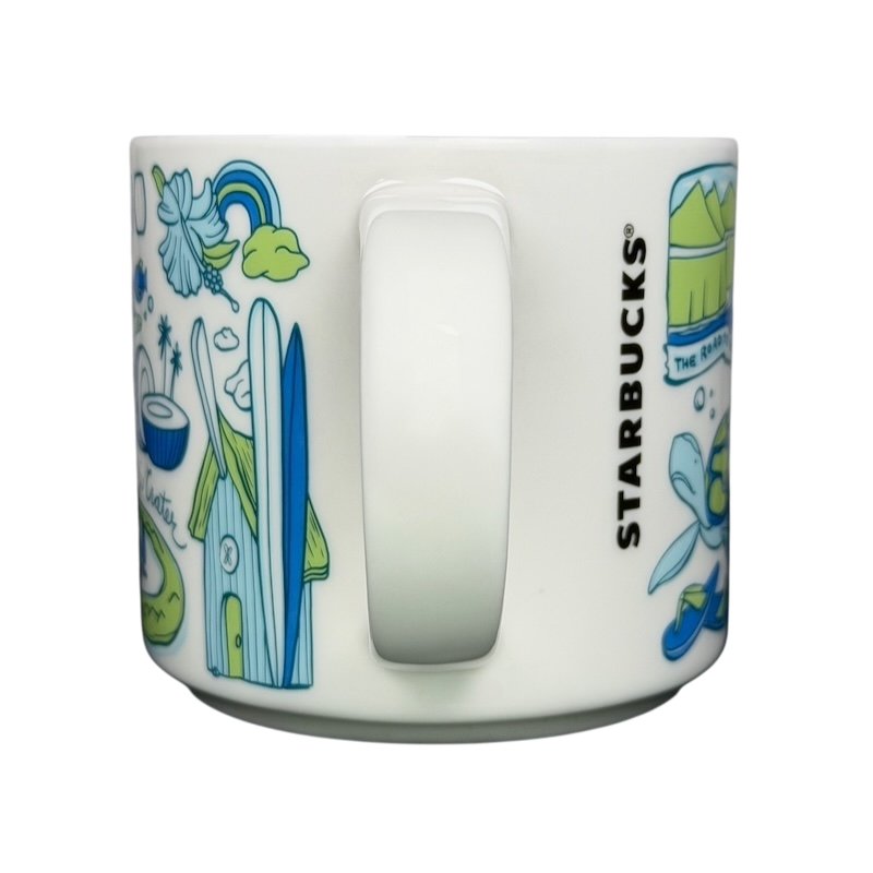 Been There Series Maui Mug Starbucks featuring colorful tropical designs and iconic landmarks