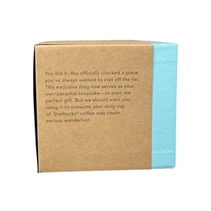 Starbucks Been There Series mug Texas packaging box with product description on kraft paper