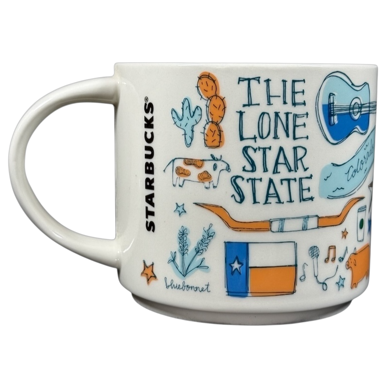 Starbucks Been There Series mug Texas featuring The Lone Star State designs and symbols