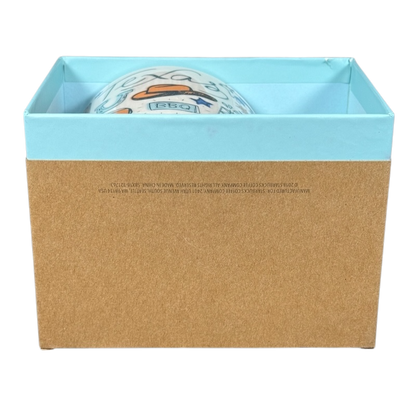 Starbucks Been There Series mug Texas partially visible in a blue and brown gift box