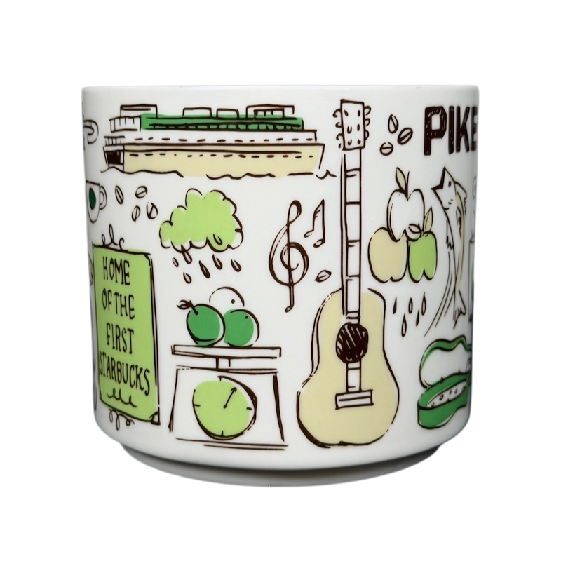 Been There Series Pike Place Mug Starbucks featuring iconic Seattle landmarks and designs