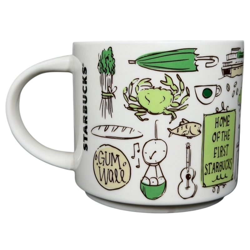 Been There Series Pike Place Mug Starbucks featuring iconic illustrations from Seattle