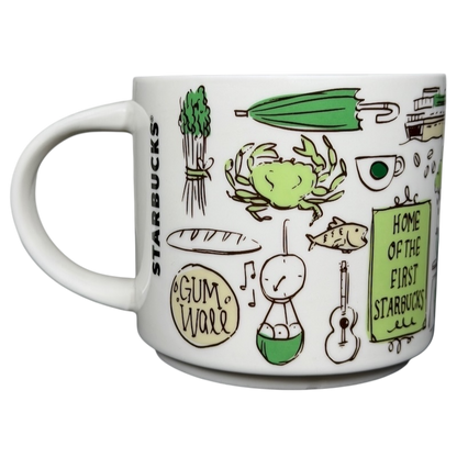 Been There Series Pike Place Mug Starbucks featuring iconic illustrations from Seattle