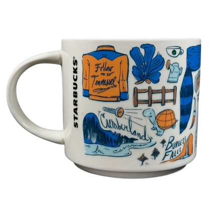 Starbucks Been There Tennessee mug with colorful Tennessee-themed illustrations and landmarks
