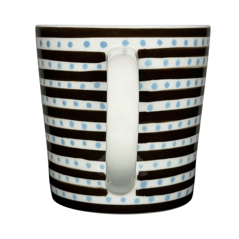 Starbucks Blue Polka Dots Stripes Mug with a stylish design for coffee enthusiasts