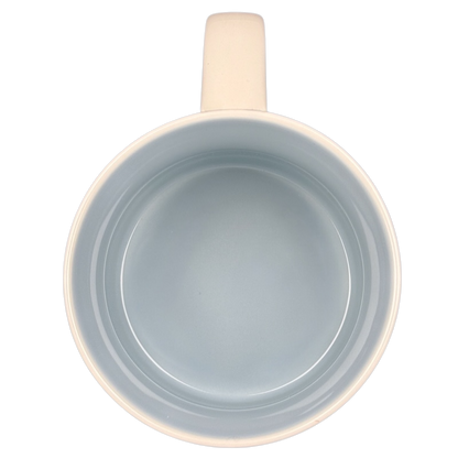 Inside view of the Starbucks Chicago Been There Series collectible mug in soft blue color