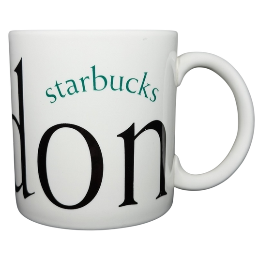 Starbucks City Mug Collector Series London featuring iconic city name design