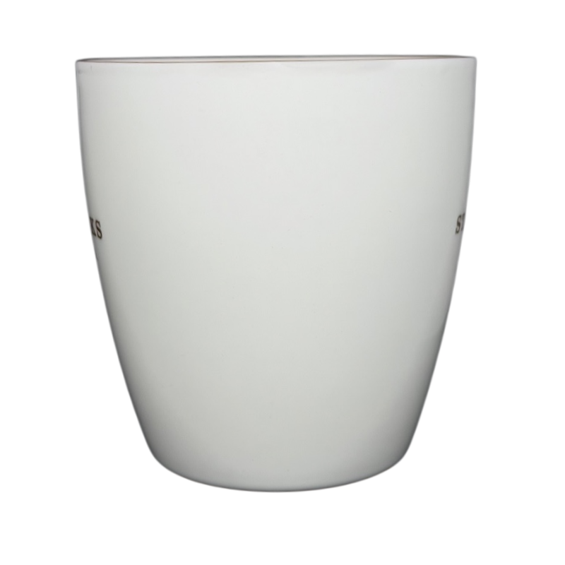 Starbucks Coffee ESTD 1971 Brown Abbey 2008 Mug in a simple white design