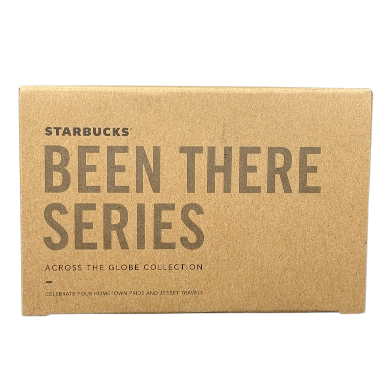 Starbucks Been There Series collectible Starbucks mug New Mexico packaging box in brown with bold text