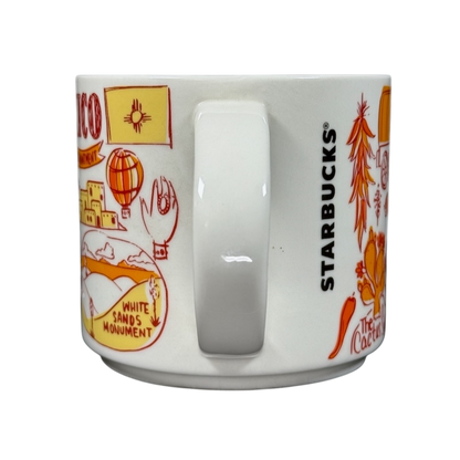 Starbucks collectible Starbucks mug New Mexico with state landmarks and colorful illustrations