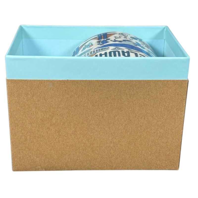 Starbucks Delaware Been There mug partially visible inside blue and brown gift box