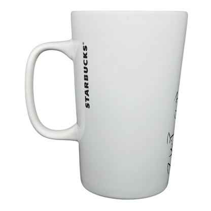 Starbucks dogs tennis ball collectible mug featuring a sleek white design and ergonomic handle
