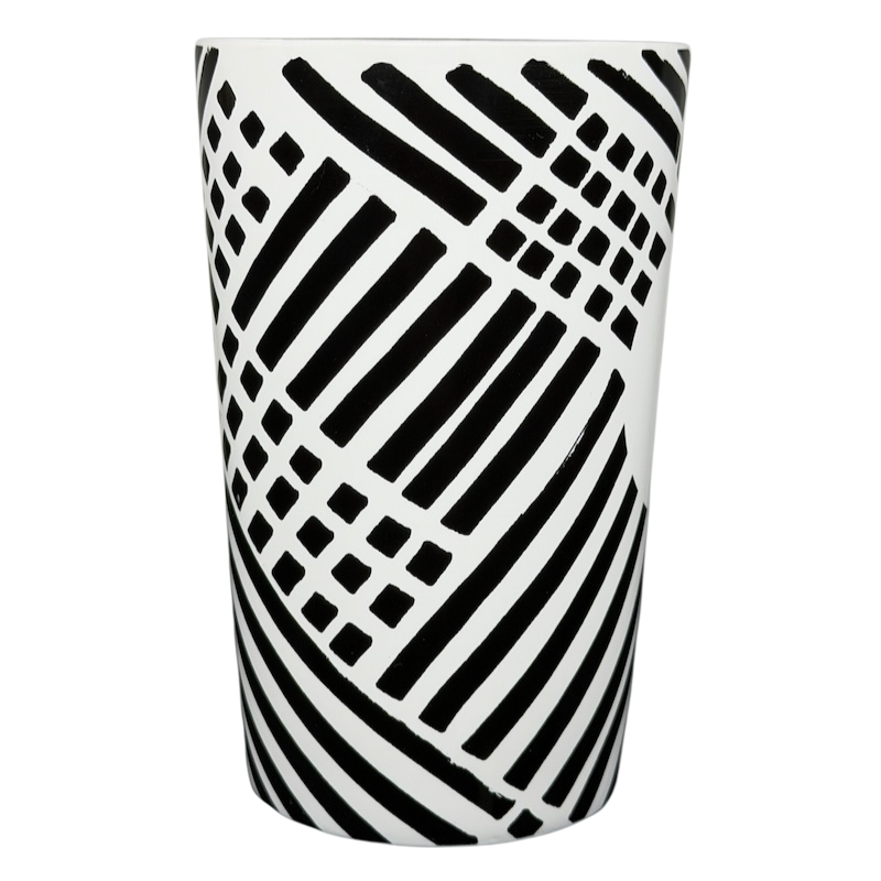 Dot collection collectible Starbucks zebra mug with unique black and white geometric patterns