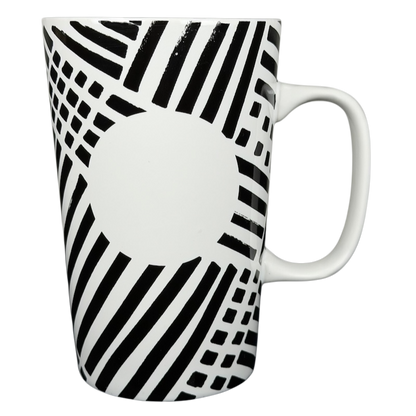 Dot collection collectible Starbucks zebra mug with bold black and white patterns