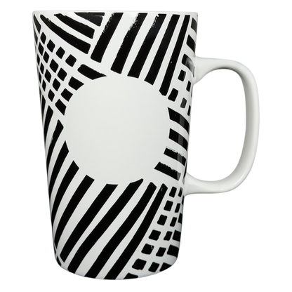 Stylish Dot collection collectible Starbucks zebra mug with bold black and white stripes