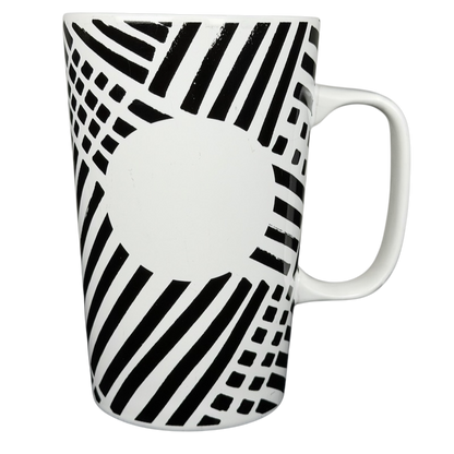 Dot collection collectible Starbucks zebra mug featuring a modern black and white geometric design