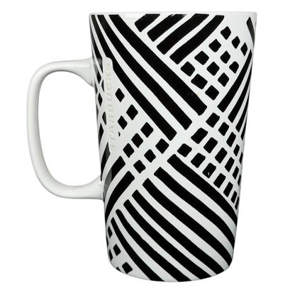 Dot collection collectible Starbucks zebra mug with a modern black and white design