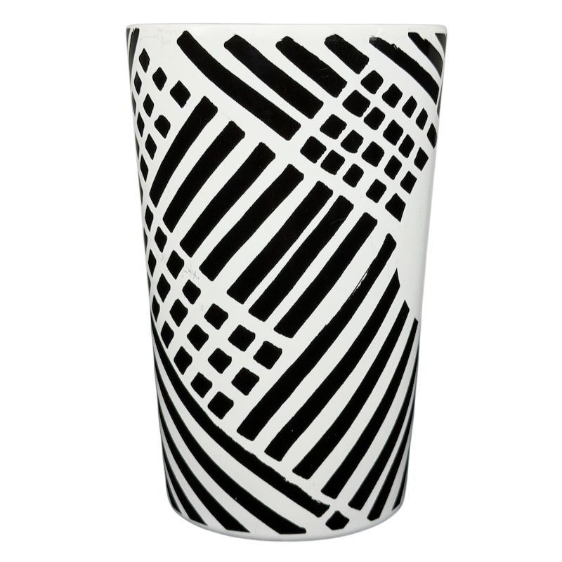 Starbucks Dot collection collectible Starbucks zebra mug featuring bold black and white patterns