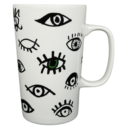 Starbucks Dot Collection Eyes mug featuring an artistic design with varying eye motifs