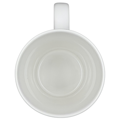 Starbucks Dot Collection Eyes mug interior view in clean white porcelain