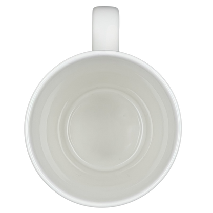 Top view of the Starbucks Dot Collection Ferris Wheel mug showcasing its smooth, minimalist design