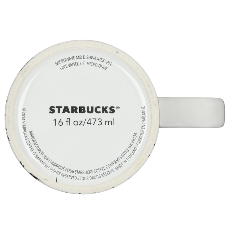 Starbucks Dot Collection geometric shapes mug 16oz showcasing a clean design with a durable finish