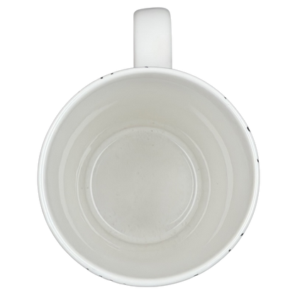 Inside view of the Starbucks Dot Collection geometric shapes mug 16oz in white ceramic