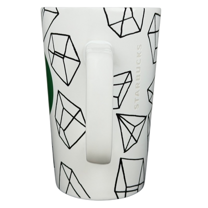 Starbucks Dot Collection geometric shapes mug 16oz featuring a unique design with cube patterns