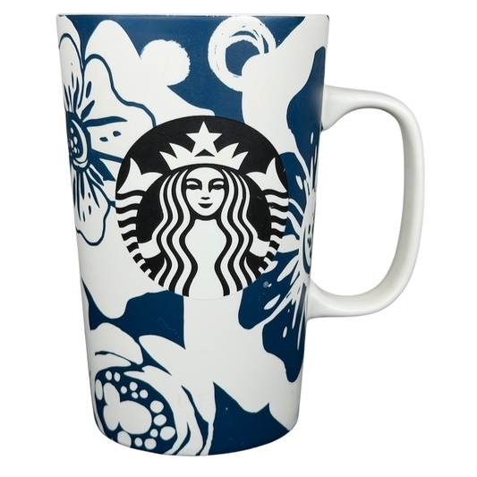 Starbucks Dot Collection Siren floral mug featuring a vibrant floral design and iconic logo