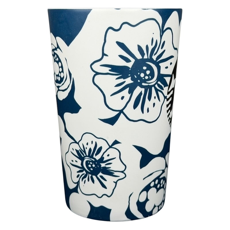 Starbucks Dot Collection Siren Floral Mug 16oz Tall Blue