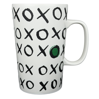 Dot collection Starbucks XOXO collectible mug featuring playful black and green designs