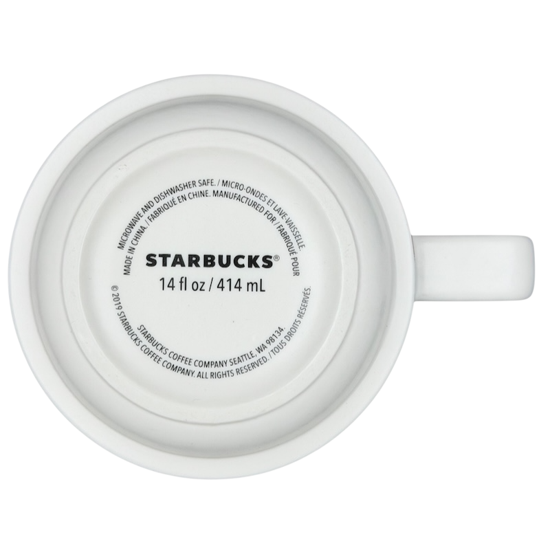 Starbucks floral abstract mug with a sleek design, perfect for enjoying your favorite beverages.