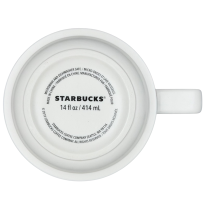 Starbucks floral abstract mug with a sleek design, perfect for enjoying your favorite beverages.