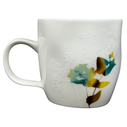 Starbucks Floral Watercolor Mug Starbucks with Elegant Flower Design and Smooth Ceramic Finish